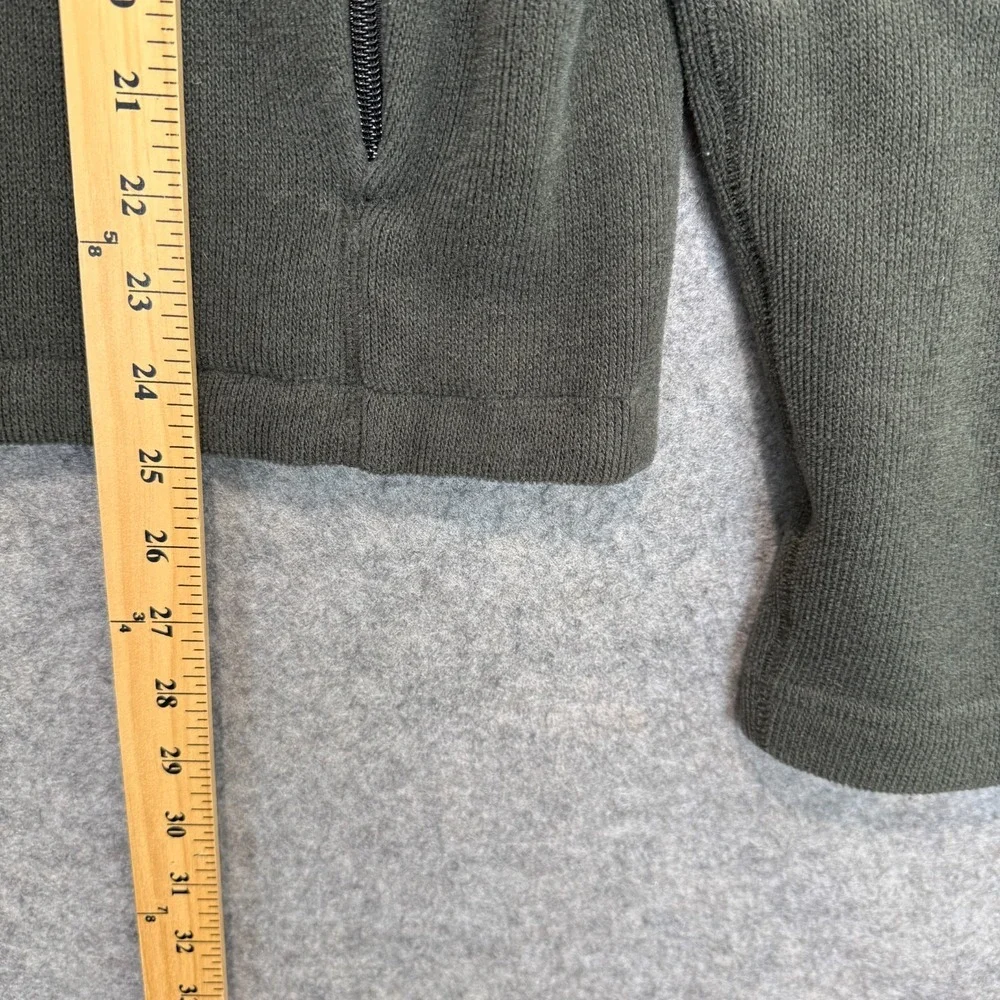 Vintage Polo Ralph Lauren Fleece Jacket Mens Large Zip Pocket RL Dark Green Coat